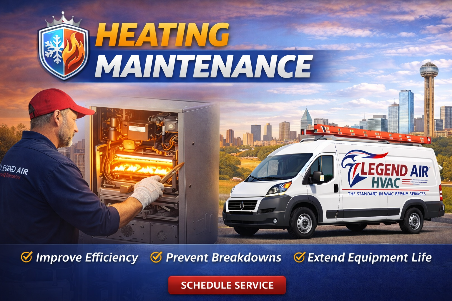 Heating Seasonal Maintenance Arlington TX - Furnace Tune Up Service